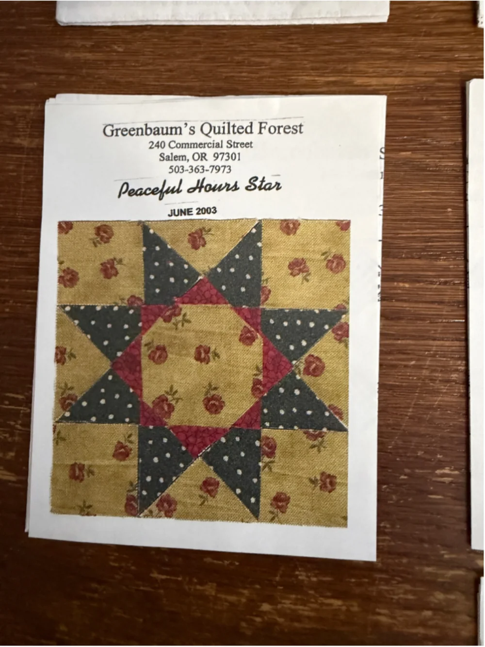 Vintage Quilt Pattern Lot of 7 Greenebaum’s Quilted Forest Hopscotch Front Porch